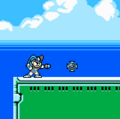 Bass using Remote Mine in Mega Man Maker.