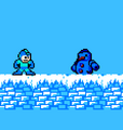 The "Arctic Man" Easter Egg in Mega Man Maker. An option of the Snow Man Decoration.