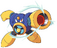 Artwork of Air Man from Rockman Complete Works