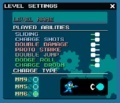 The Level Settings menu in the Level Builder