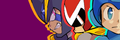 The current Twitter banner for Mega Man Maker featuring Bass, Proto Man, and Mega Man (from left to right) for the 1.3.0 update that added Bass and Proto Man as playable characters. Art by Gaem.